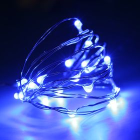 Felt cloth to decorate the Christmas tree w/led lights (Option: Blue lights2M)